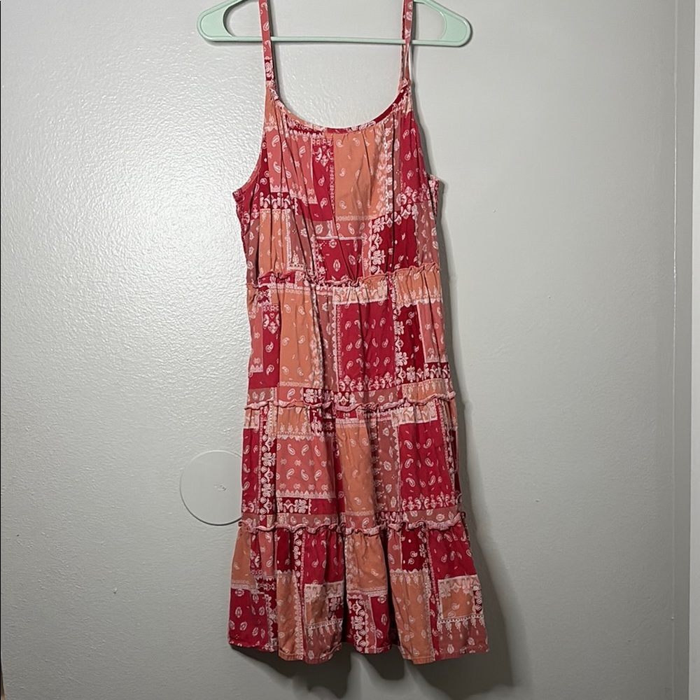 Beachlunchlounge Red and White Spaghetti Strap Sundress